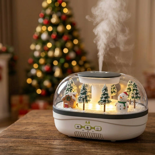 Humidificador Navideño con Luz LED y Efecto Gotas